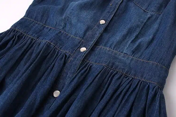 2017 New Arrival Quality Plus Size Women's Clothes, Female Fashion Casual 4XL Denim Dress Elegant Slim Jeans Dresses 60
