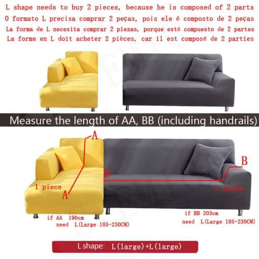 Ühevärvilised elastsed diivanikatted
