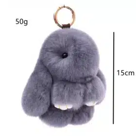hall pehme jänes võtmerõngaga, 15 cm pikk
