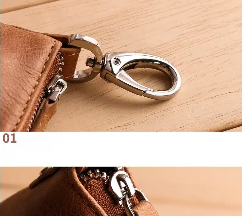 2017 New Women Men's Cowhide Leather Zipper Purse Bag Car Key Wallets Fashion Multifunctional Housekeeper Holders Free Shipping 23