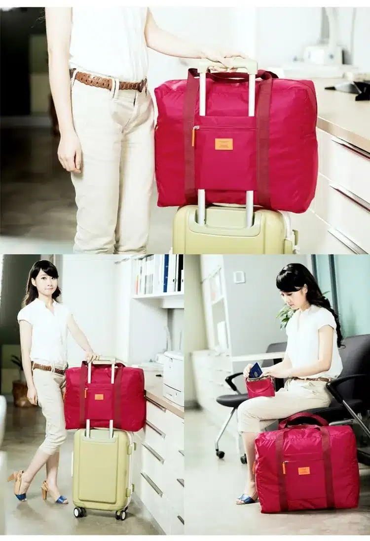 Hot Sale Foldable brand designer luggage travels bags organizer waterproof women and men duffle carry on luggage traveling bag 9