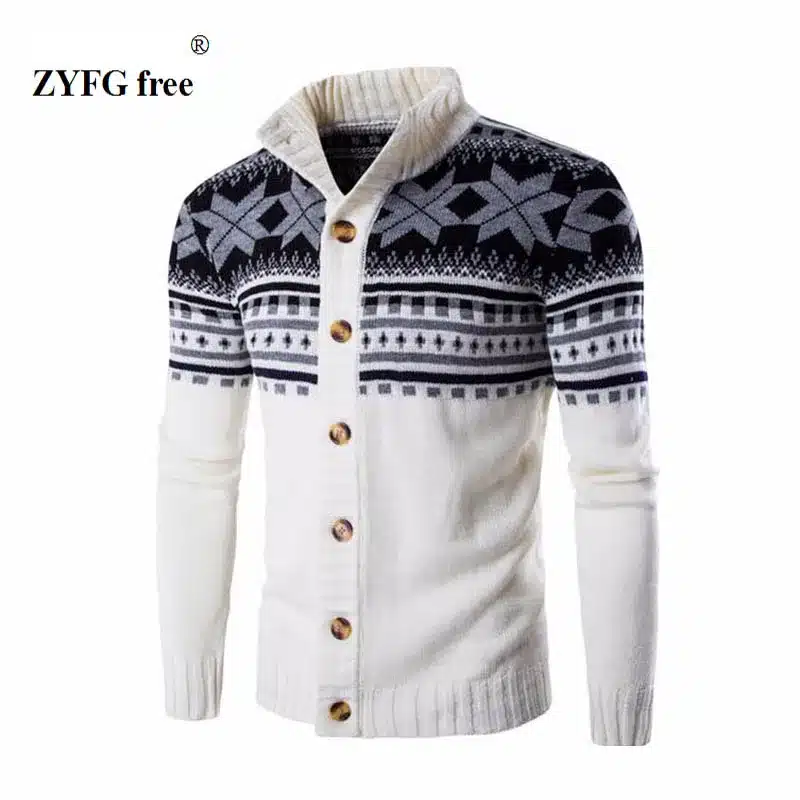 2017 New style autumn fashion brand casual sweater stand collar striped Slim knit men's sweater and national wind pullover men's 12