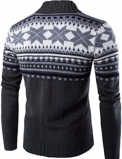 2017 New style autumn fashion brand casual sweater stand collar striped Slim knit men's sweater and national wind pullover men's 17