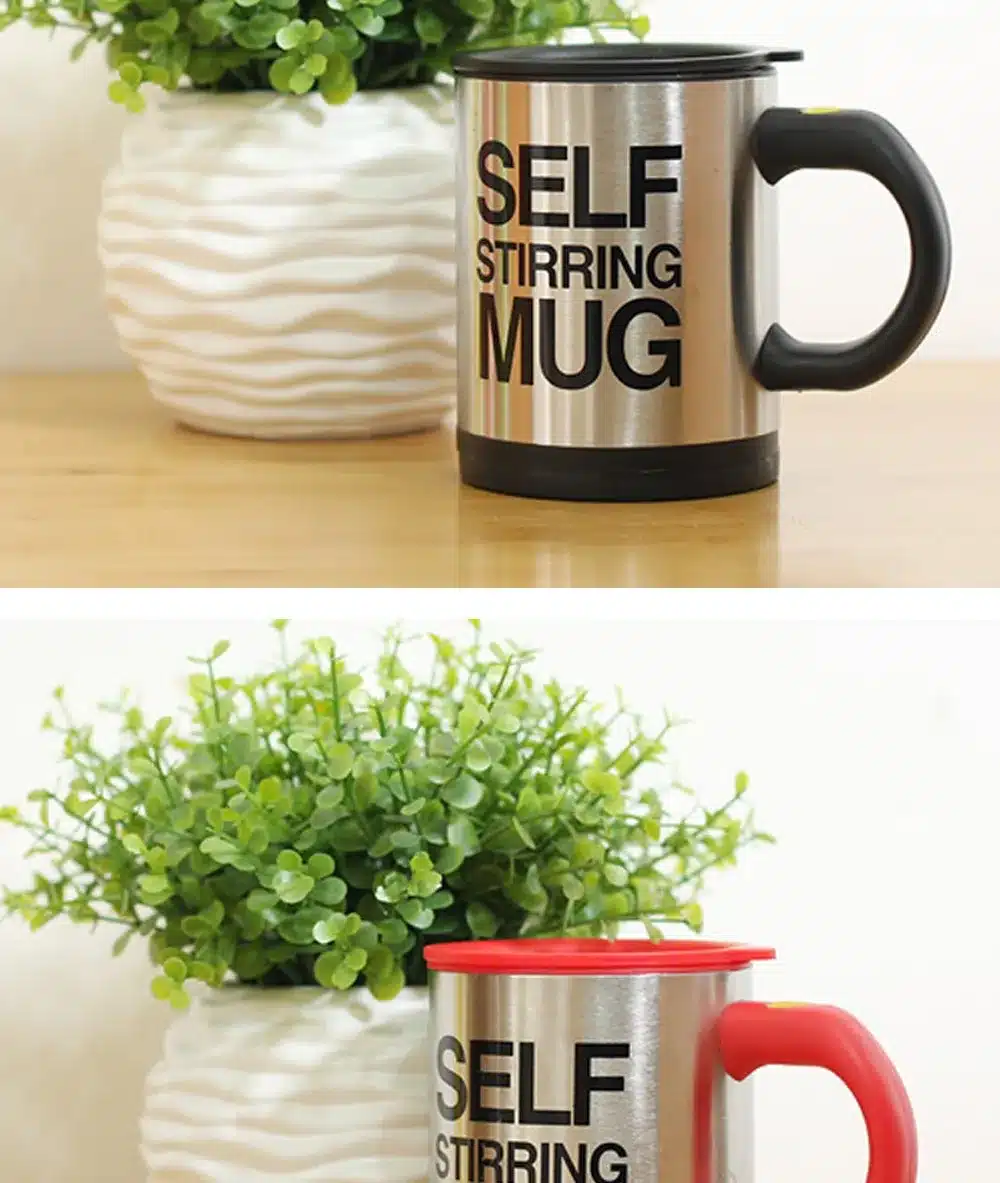 BAISPO 400Ml Mug Automatic Electric Lazy Self Stirring Mug Automatic Coffee Milk Mixing Mug Tea Smart Stainless Steel Mix cup 15