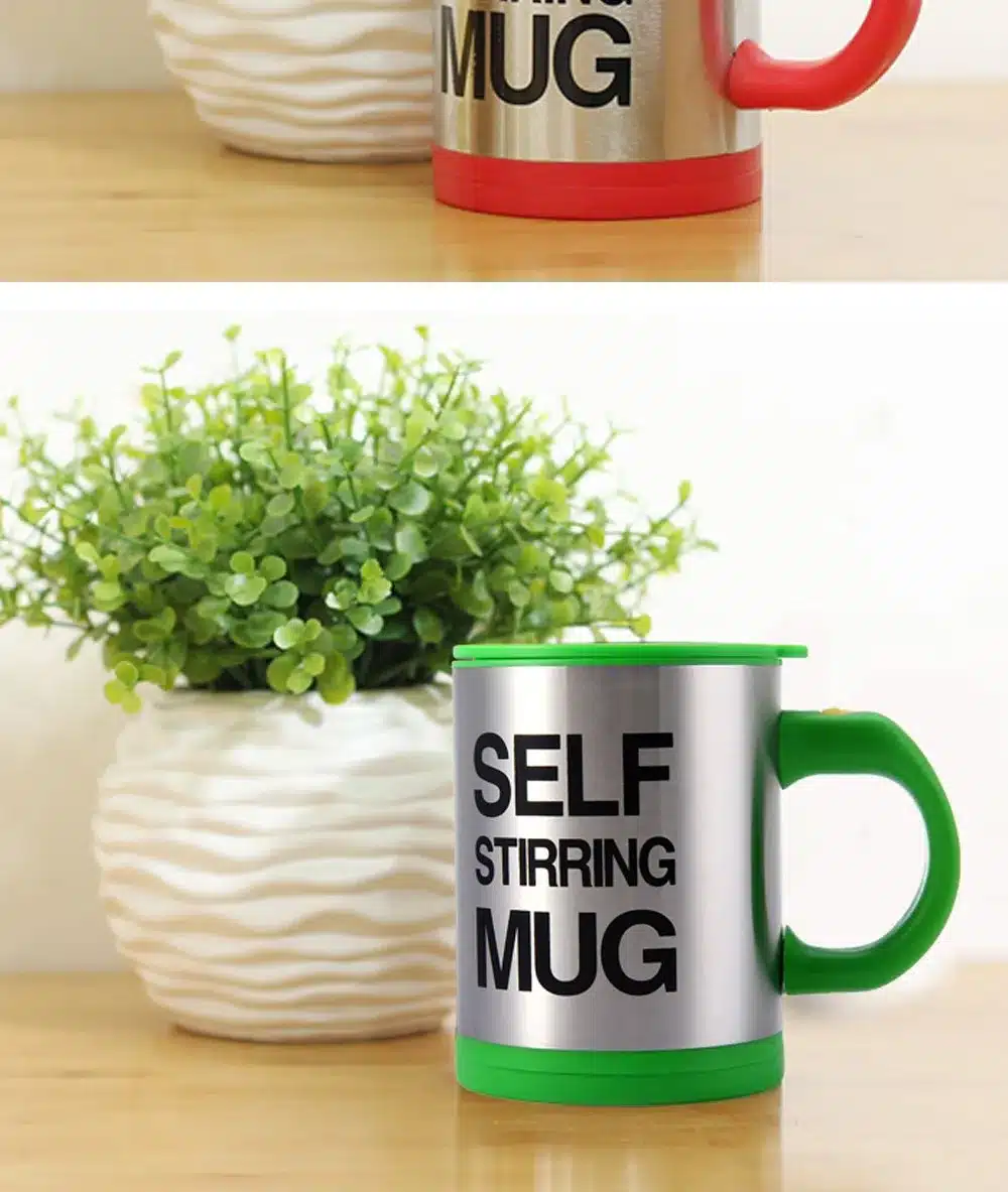 BAISPO 400Ml Mug Automatic Electric Lazy Self Stirring Mug Automatic Coffee Milk Mixing Mug Tea Smart Stainless Steel Mix cup 16