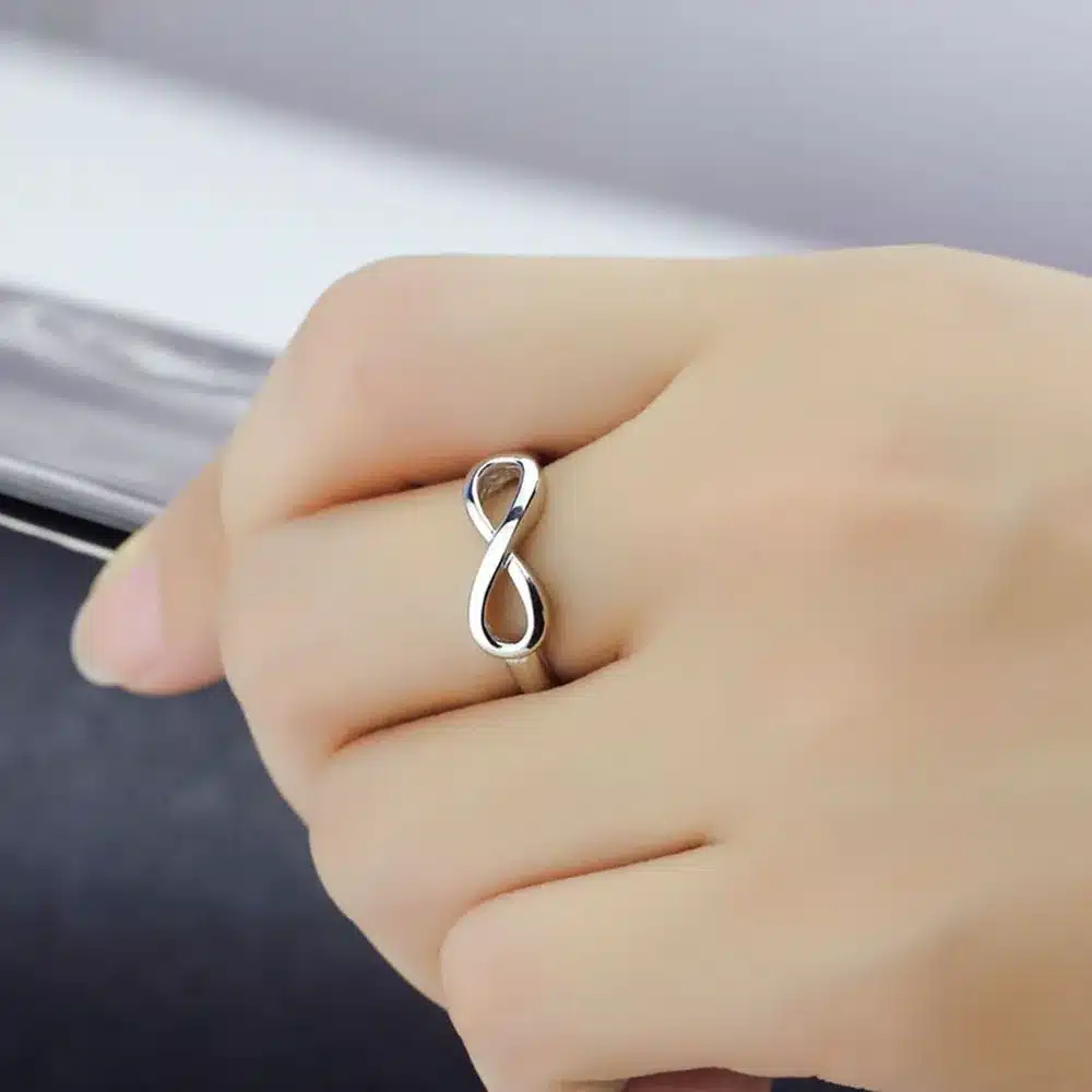 925 Sterling Silver Infinity Ring Eternity Ring Charms Best Friend Gift Endless Love Symbol Fashion Rings For Women (Ri101995) 61