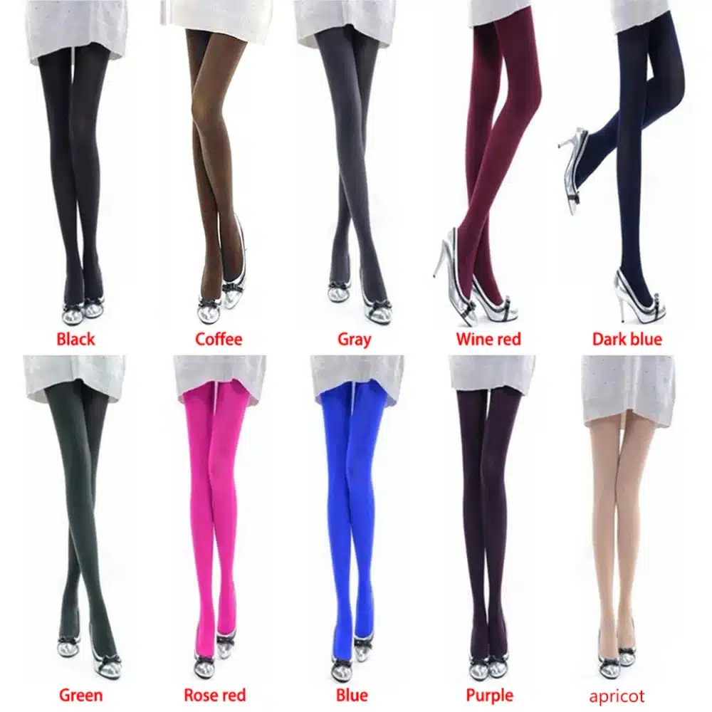1 Pair Beauty 10Colors Opaque Footed Tights Sexy Pantyhose Leg Warmers for Women Lady Girl all-match elastic tights 1