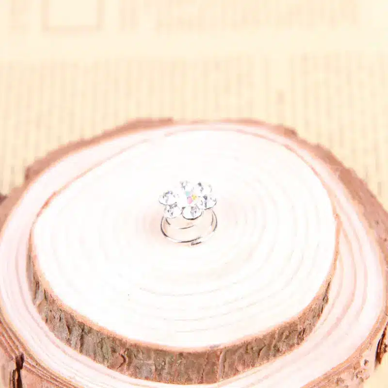 12PCS Hairpins Twist Coils Hair Spin Pins Bridal Wedding Prom Crystal Rhinestone Hair Clips Headwear Jewelry Hair Accessories 10