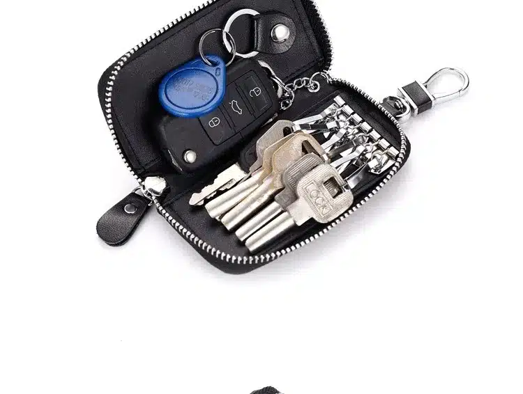 New arrival Genuine leather Men key holder organizer multifunctional women key case wallet ladies Housekeeper 17