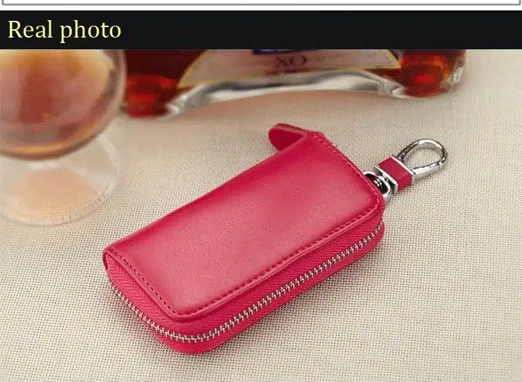 New arrival Genuine leather Men key holder organizer multifunctional women key case wallet ladies Housekeeper 25