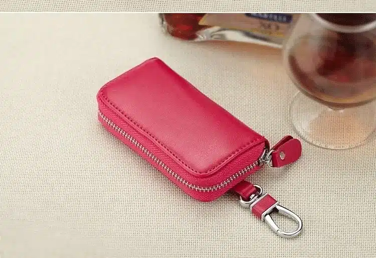 New arrival Genuine leather Men key holder organizer multifunctional women key case wallet ladies Housekeeper 26