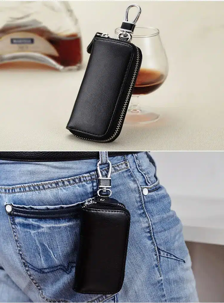 New arrival Genuine leather Men key holder organizer multifunctional women key case wallet ladies Housekeeper 28