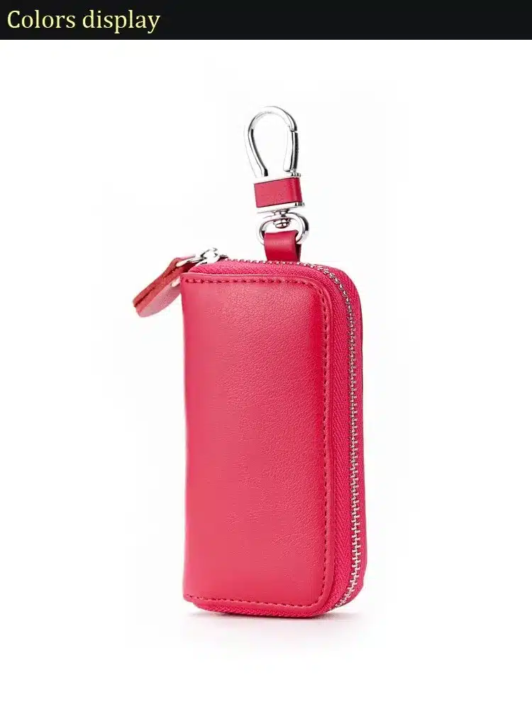 New arrival Genuine leather Men key holder organizer multifunctional women key case wallet ladies Housekeeper 29