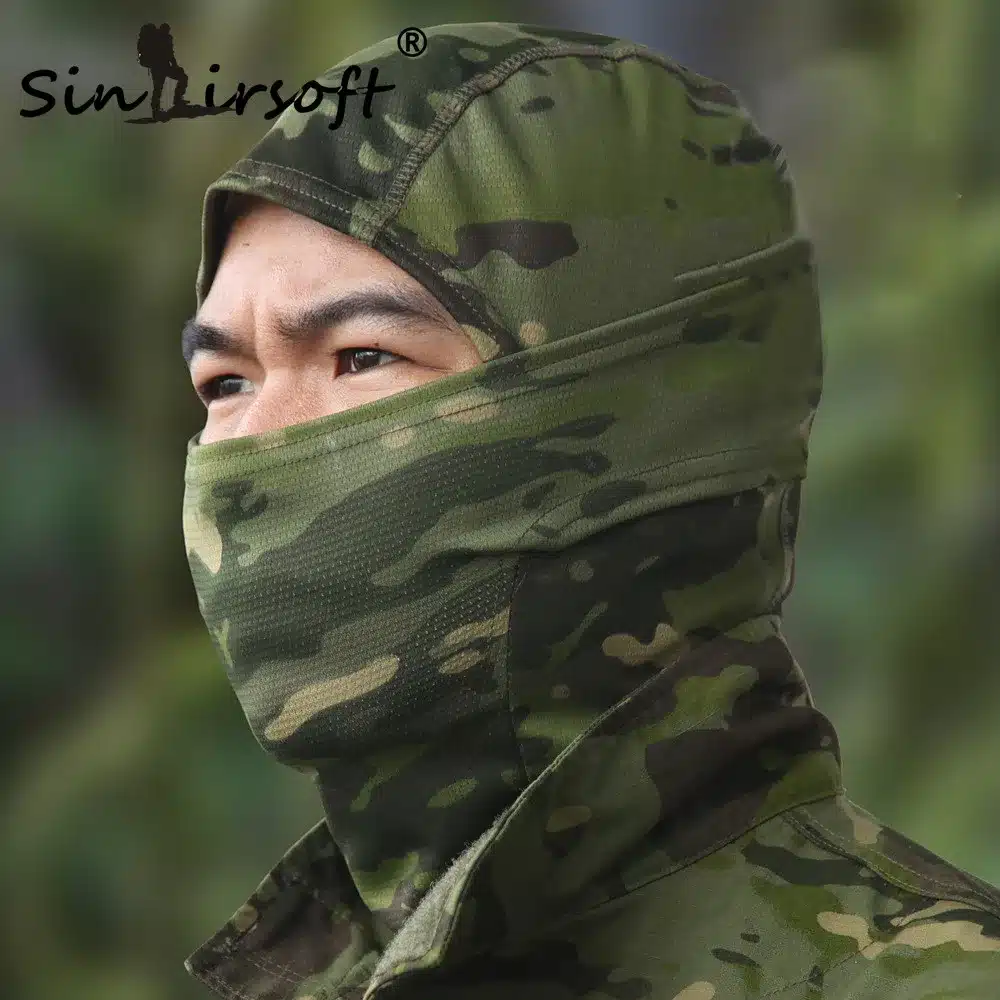 SINAIRSOFT Rattlesnake Tactical helmet Airsoft Hunting Wargame Breathing Dustproof Face Balaclava Mask Ski Cycling Full Hood 12