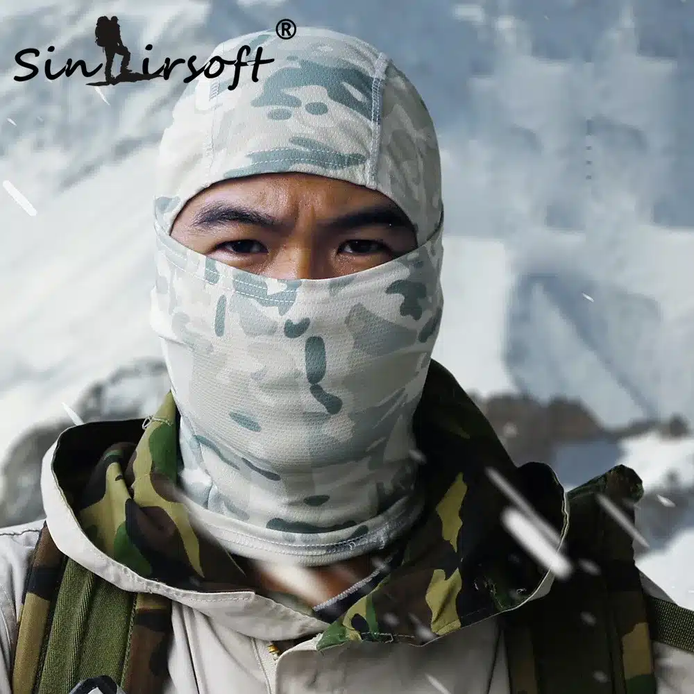 SINAIRSOFT Rattlesnake Tactical helmet Airsoft Hunting Wargame Breathing Dustproof Face Balaclava Mask Ski Cycling Full Hood 14