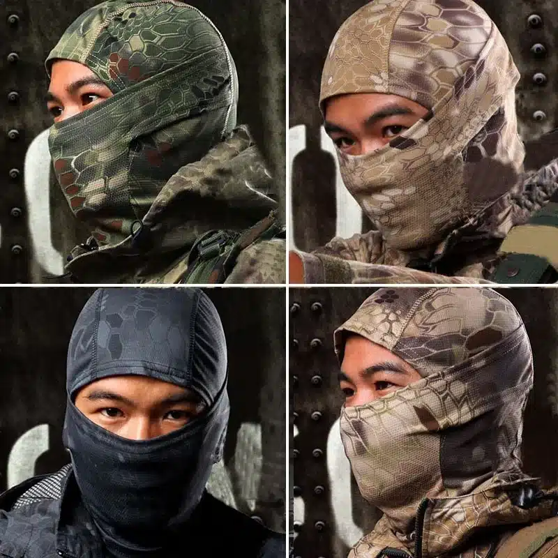SINAIRSOFT Rattlesnake Tactical helmet Airsoft Hunting Wargame Breathing Dustproof Face Balaclava Mask Ski Cycling Full Hood 15