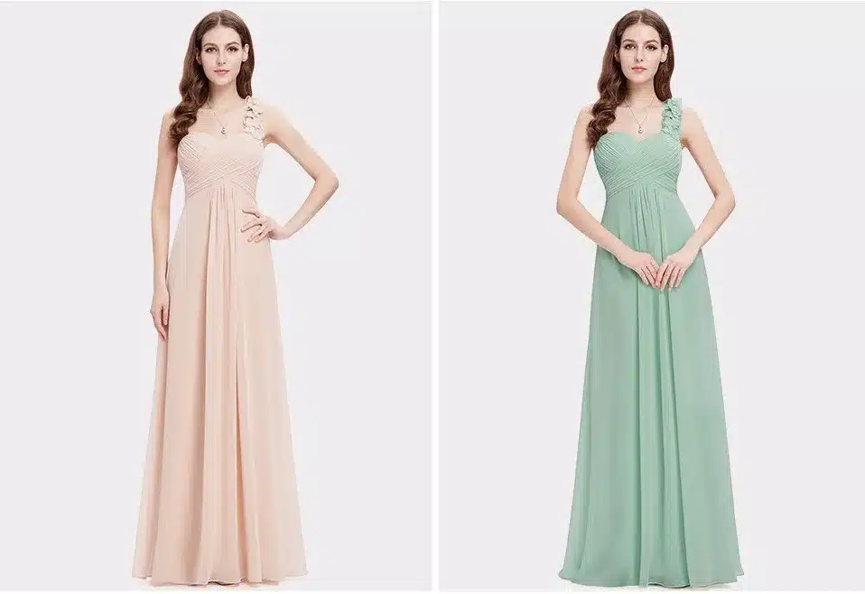 Wedding Bridesmaid Dresses Ever Pretty EP09768 Fashion Women Flower One Shoulder Chiffon Padded Long Bridesmaid Dresses 2017 10