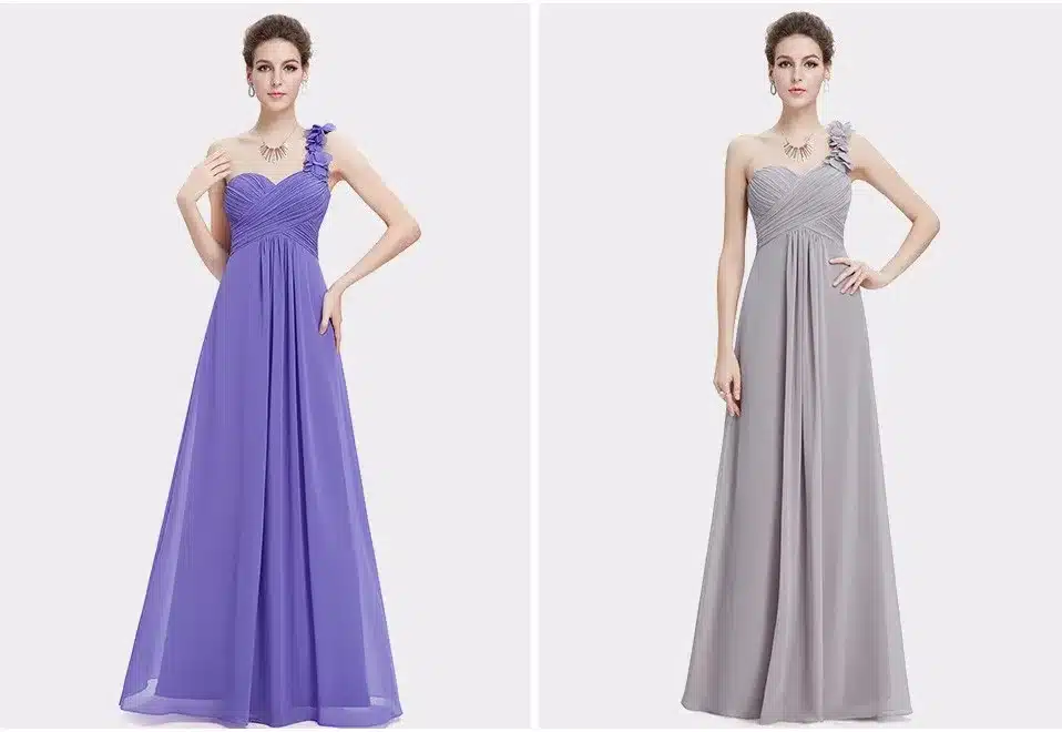 Wedding Bridesmaid Dresses Ever Pretty EP09768 Fashion Women Flower One Shoulder Chiffon Padded Long Bridesmaid Dresses 2017 11