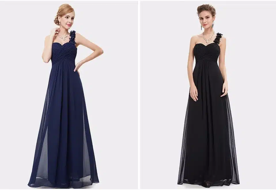 Wedding Bridesmaid Dresses Ever Pretty EP09768 Fashion Women Flower One Shoulder Chiffon Padded Long Bridesmaid Dresses 2017 13