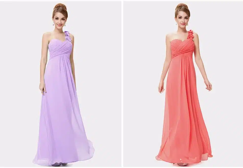 Wedding Bridesmaid Dresses Ever Pretty EP09768 Fashion Women Flower One Shoulder Chiffon Padded Long Bridesmaid Dresses 2017 15