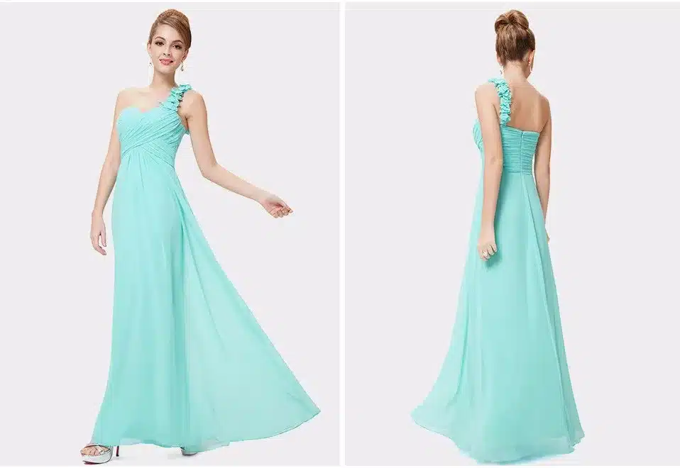 Wedding Bridesmaid Dresses Ever Pretty EP09768 Fashion Women Flower One Shoulder Chiffon Padded Long Bridesmaid Dresses 2017 16