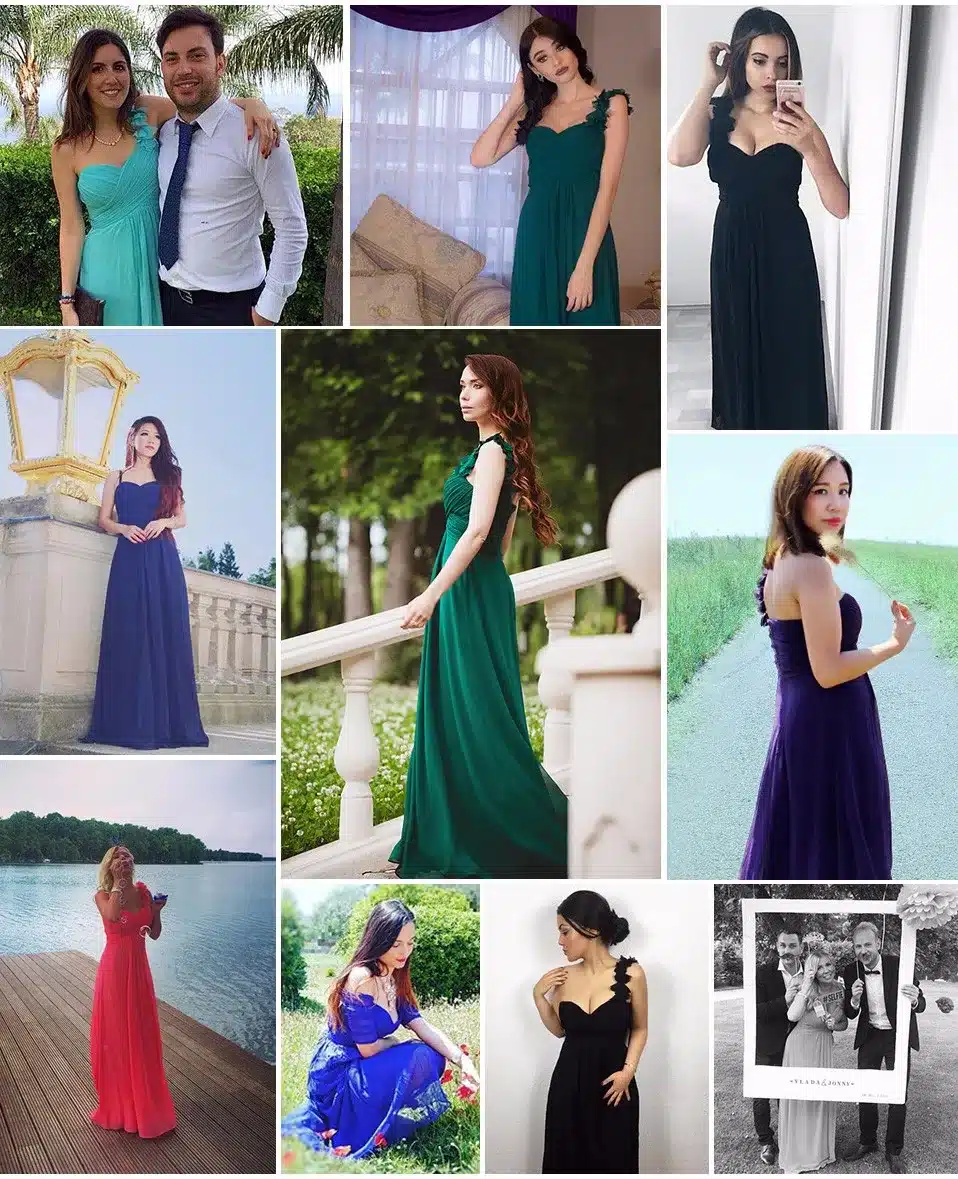 Wedding Bridesmaid Dresses Ever Pretty EP09768 Fashion Women Flower One Shoulder Chiffon Padded Long Bridesmaid Dresses 2017 20