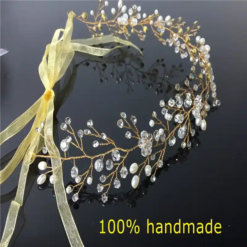 Gorgeous Crystal Bridal Headband Wedding Rhinestone Headbands Hair Accessories Bridal tiaras Bride Ribbon Headbands RE597 15