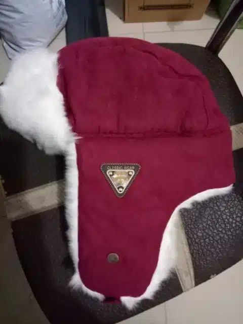 HT533 Classic Solid Winter Hat for Men Women Unisex Black Earflap Hat Cap Russian Fur Hat Ushanka Bomber Hat Men Women Bomber 5