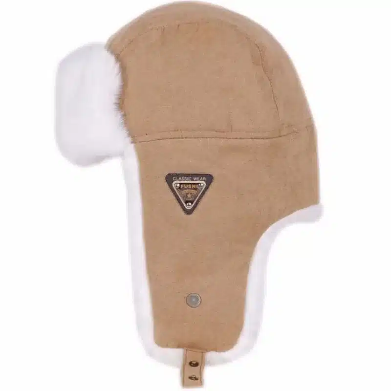 HT533 Classic Solid Winter Hat for Men Women Unisex Black Earflap Hat Cap Russian Fur Hat Ushanka Bomber Hat Men Women Bomber 11