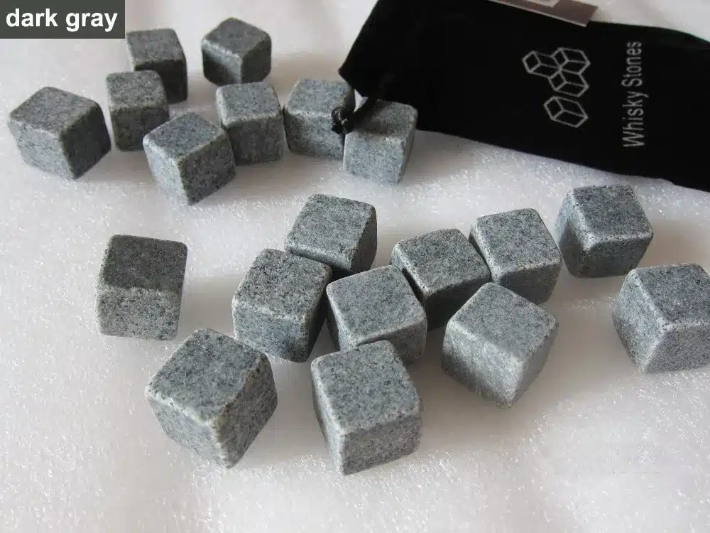 Drixon 6 Colors Christmas Gift Whisky Stones in DELICATE GIFT BOX Whiskey Wine Stone Whisky Rock Ice Cube Wedding Decoration 16