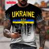must T-särk Ukraina lipu ja kirjaga