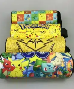 neli värvilist pinalit erinevate pokemonide piltidega