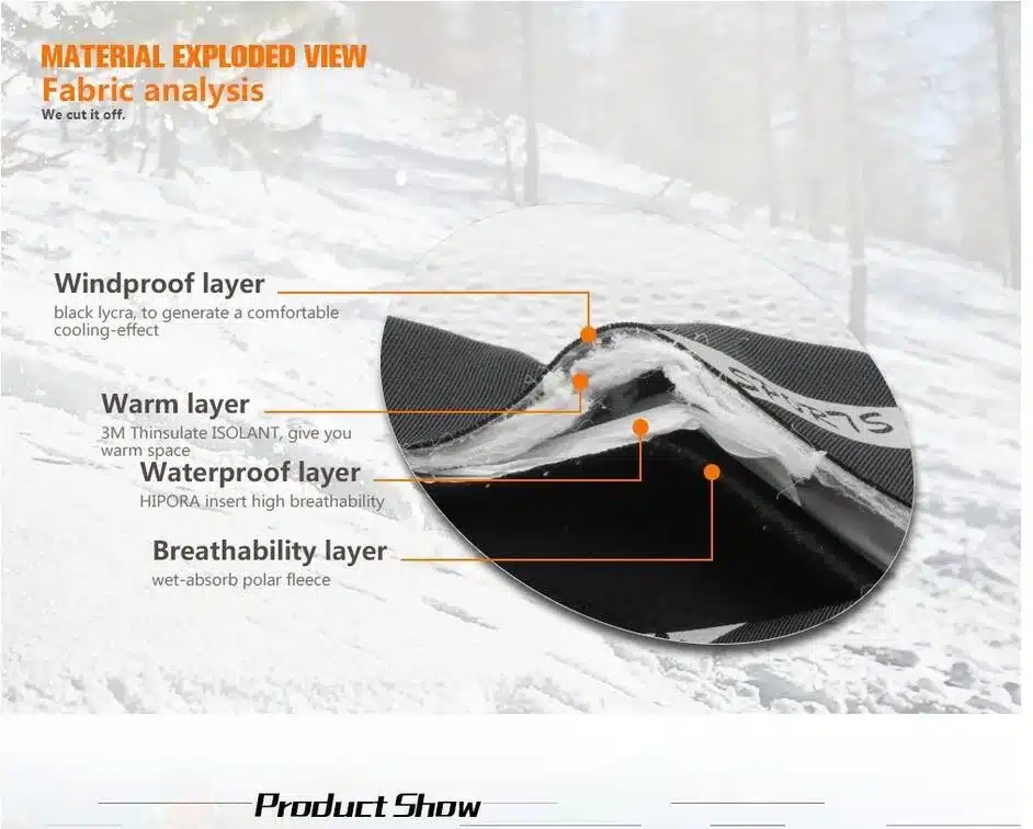 Boodun Windproof Waterproof Thermal Women Men Winter Ski Gloves Snowboard Snowmobile Moto Cycling Outdoor Sports Skiing Gloves 18