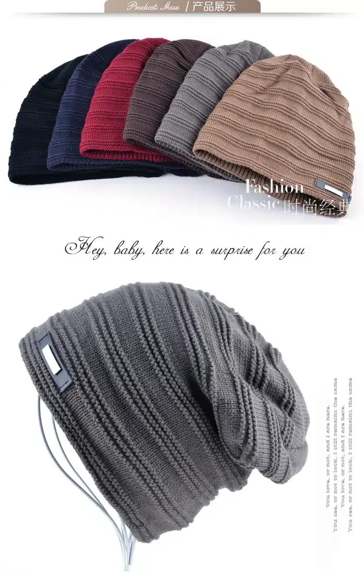 2017 Bonnet skullies men winter hat boy knitted beanie hats for men beanies warm caps gorro russian ushanka wool warm cap bone 9