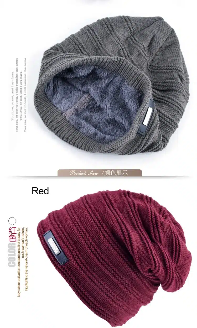 2017 Bonnet skullies men winter hat boy knitted beanie hats for men beanies warm caps gorro russian ushanka wool warm cap bone 11