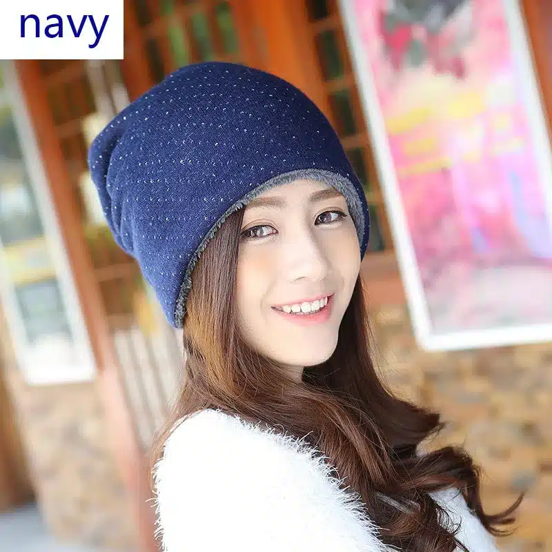 Knitted Winter Hat Warm Caps Beanies Skullies Winter Hats For Women Bonnet Ladies Brand Beanie Thicken Mask Fur Touca 2017 Cap 10