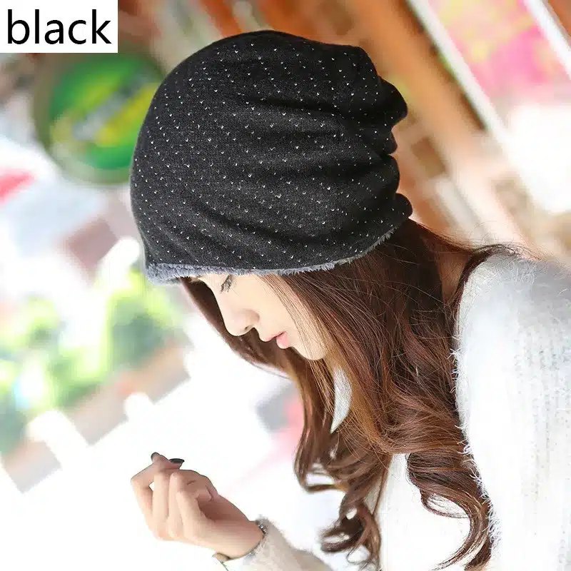 Knitted Winter Hat Warm Caps Beanies Skullies Winter Hats For Women Bonnet Ladies Brand Beanie Thicken Mask Fur Touca 2017 Cap 11