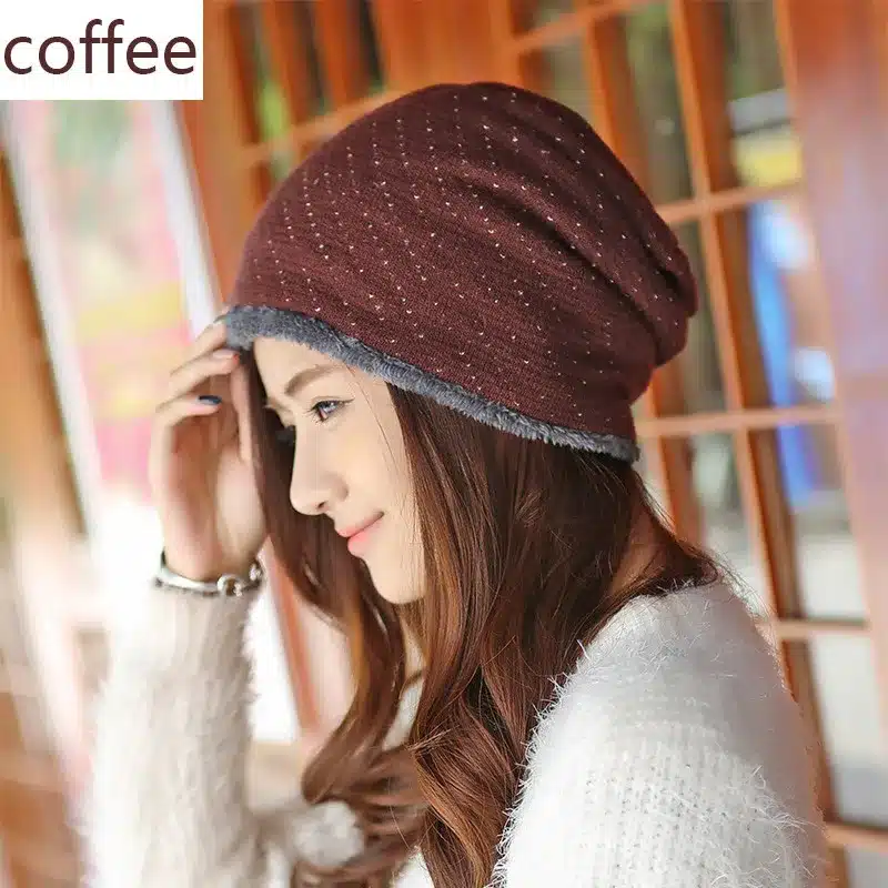 Knitted Winter Hat Warm Caps Beanies Skullies Winter Hats For Women Bonnet Ladies Brand Beanie Thicken Mask Fur Touca 2017 Cap 14