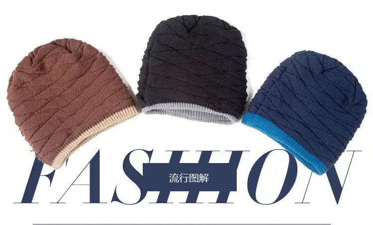 2017 Arrival Beanies Knitted Hat Men's Winter Hats For Women Men Caps Gorros Warm Moto Fur Winter Beanie Fleece Knit Bonnet Hat 14