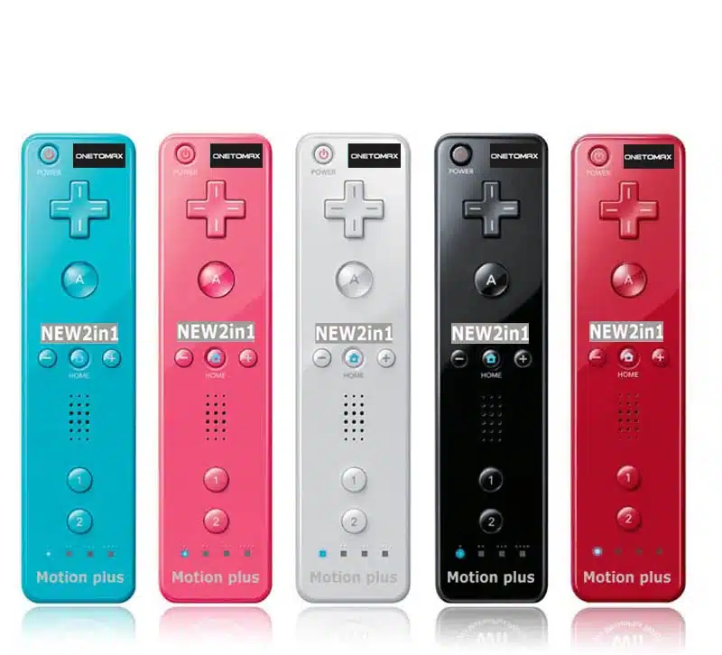 For Nintendo 2 in 1 For Wiimote Built in Motion Plus Inside Remote Controller For Wii Remote Motionplus With Silicone Case 9