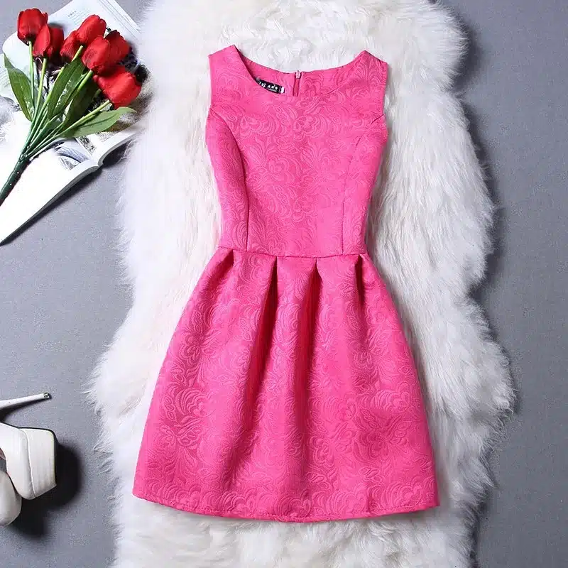Vestidos De Festa Summer Dress Women robe femme ete 2018 Fashion sexy O-neck Party Evening Vintage Tank ukraine Red Black Dress 16