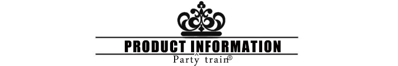 must krooniga logo, mille all on tekst 'product information party train'