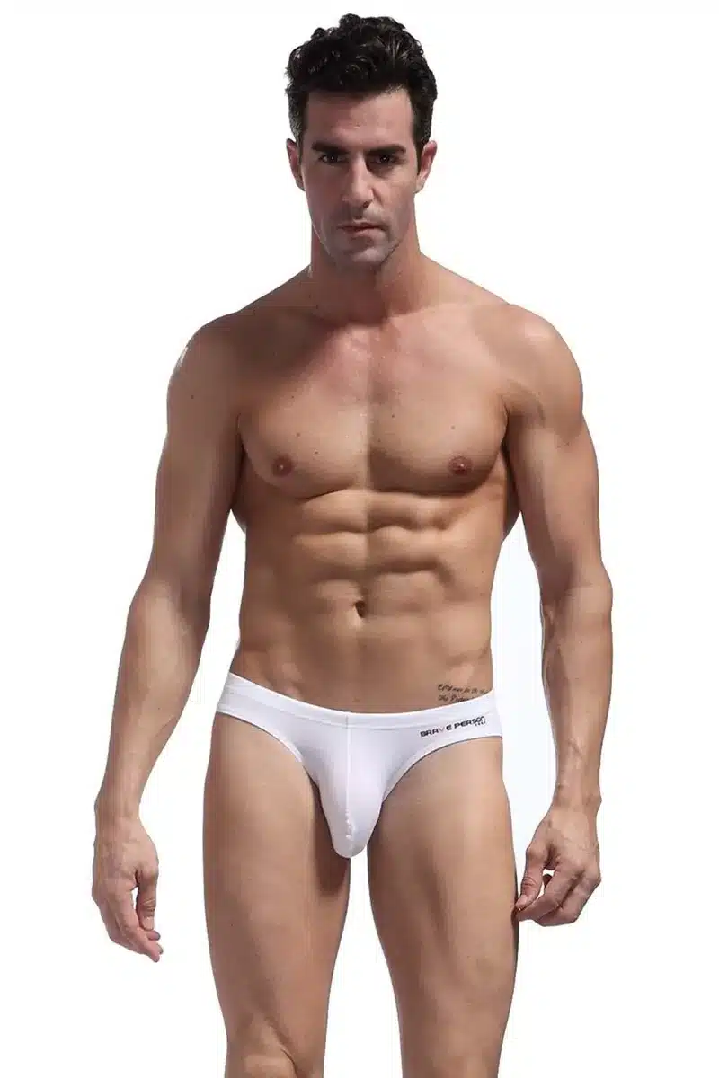 Brave Person Brand Fashion Men's Low Waist Briefs Bikini Sexy Underwears Cotton Men Briefs Shorts Underpants For Man B1130 24