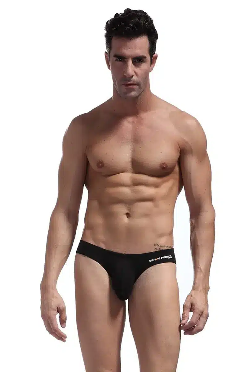 Brave Person Brand Fashion Men's Low Waist Briefs Bikini Sexy Underwears Cotton Men Briefs Shorts Underpants For Man B1130 31