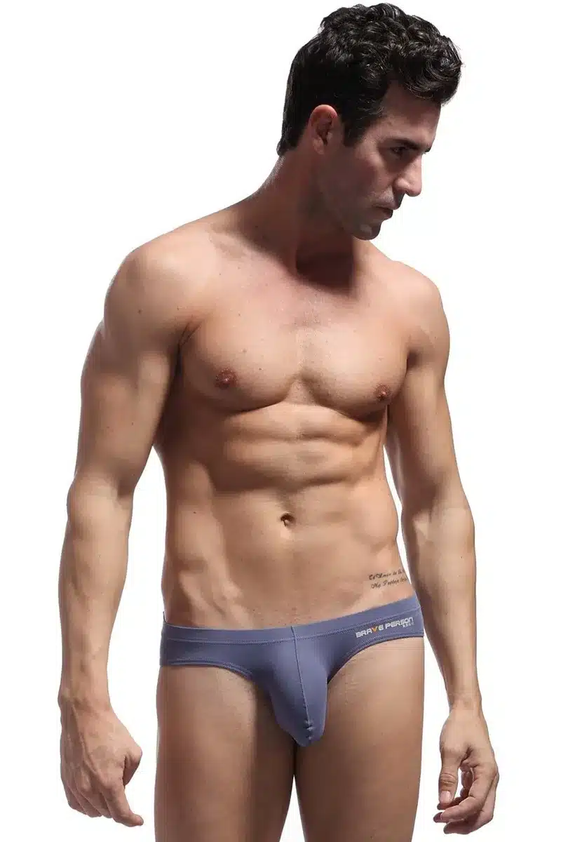 Brave Person Brand Fashion Men's Low Waist Briefs Bikini Sexy Underwears Cotton Men Briefs Shorts Underpants For Man B1130 35