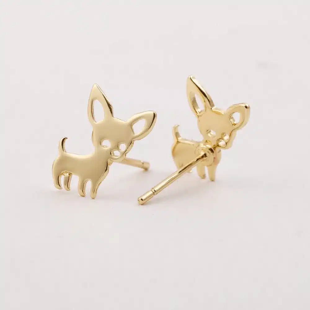 Jisensp New Arrival Chihuahua Earrings for Women Cute Dog Stud Earrings pendiente Love my Pet Jewelry Animal Earring bijoux E173 45