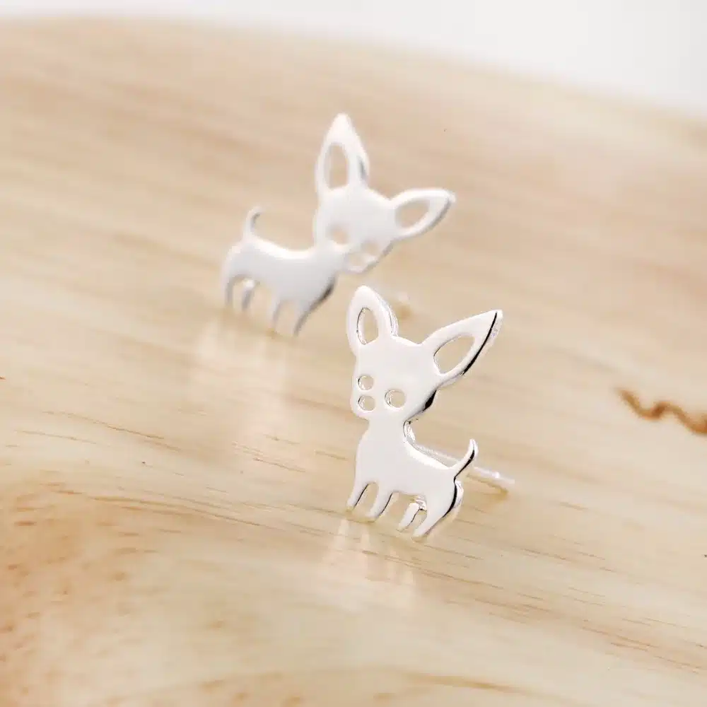 Jisensp New Arrival Chihuahua Earrings for Women Cute Dog Stud Earrings pendiente Love my Pet Jewelry Animal Earring bijoux E173 47