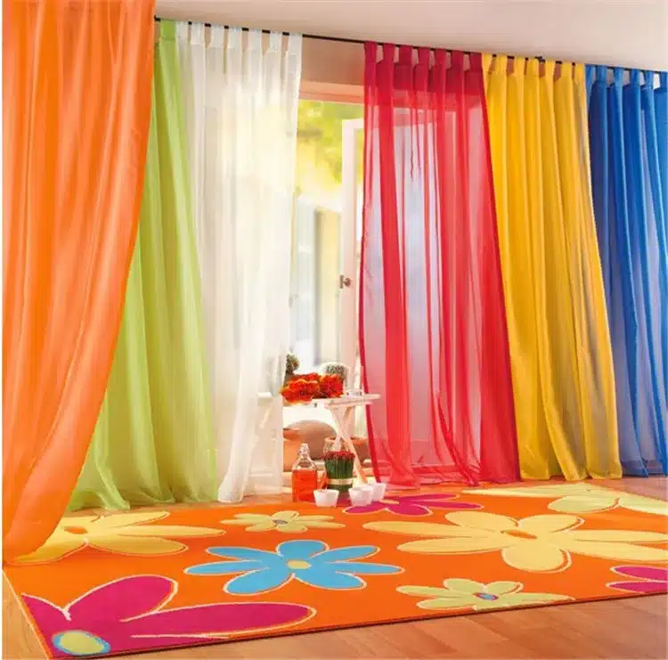 Fashion Terylene Tulle Window Screening Blinds Sheer Voile Gauze Curtain for Cafe Kitchen Living Room Balcony Translucidus Decor 14