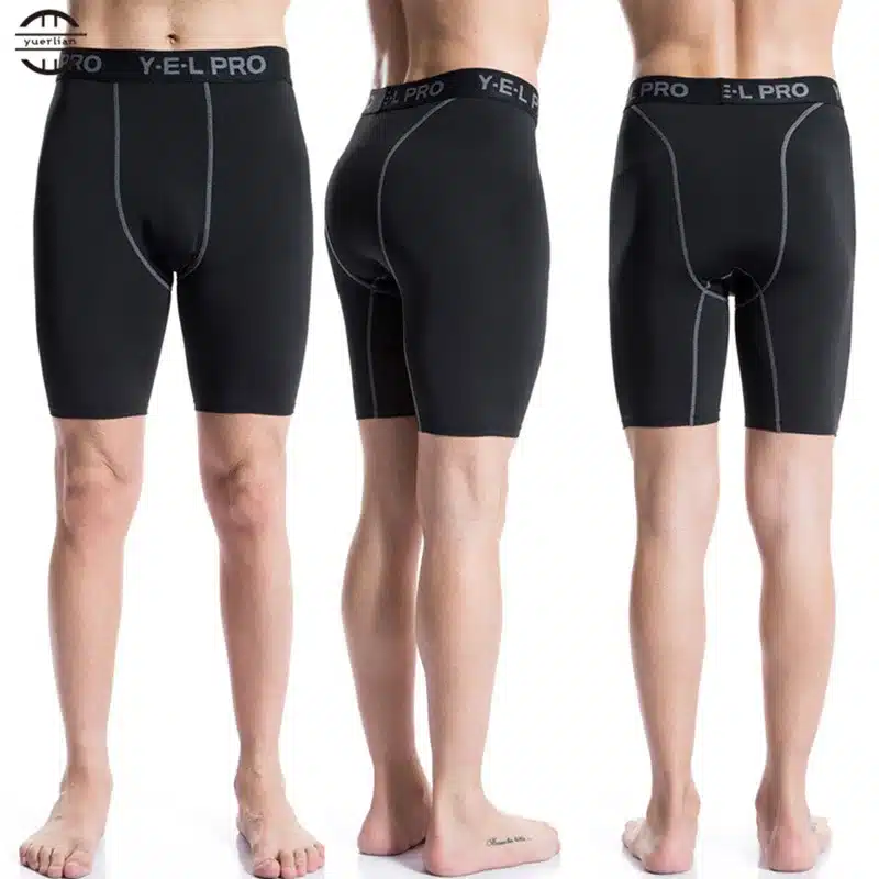 Yuerlian Hot Summer Quick Dry Gym Sports Leggings Crossfit Men's Short Football Trousers Jogging Compression Tight Running Short 10