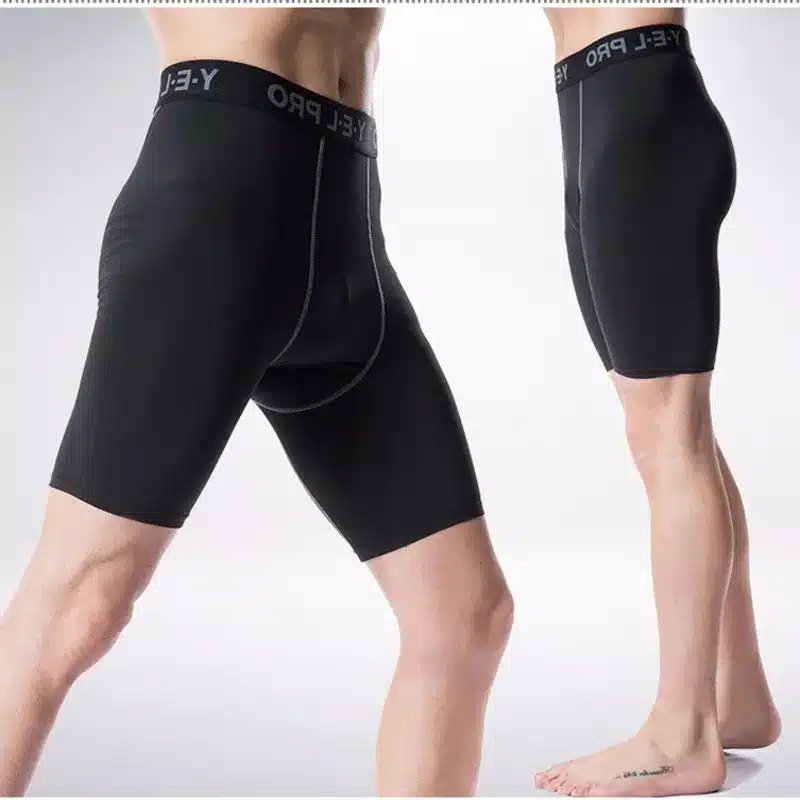 Yuerlian Hot Summer Quick Dry Gym Sports Leggings Crossfit Men's Short Football Trousers Jogging Compression Tight Running Short 11